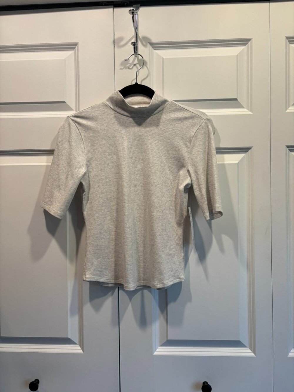 Athleta Signature Rib Elbow Sleeve Tee-   Brand new with tags